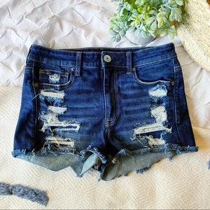 American eagle distressed shorts